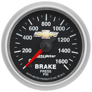Autometer 2 1/16" Brake Pressure COPO Camaro Gauge (0-1600psi)