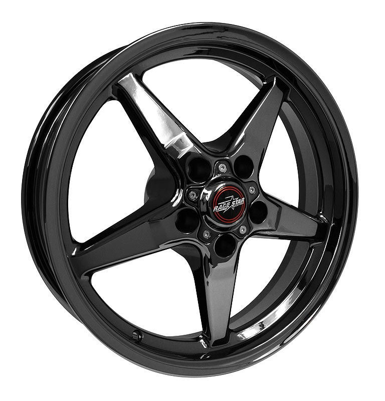 2014+ C7 Corvette Race Star Industries 92 Drag Star Dark Star Black Chrome Wheel (18" x 5") w/3.25" Backspacing