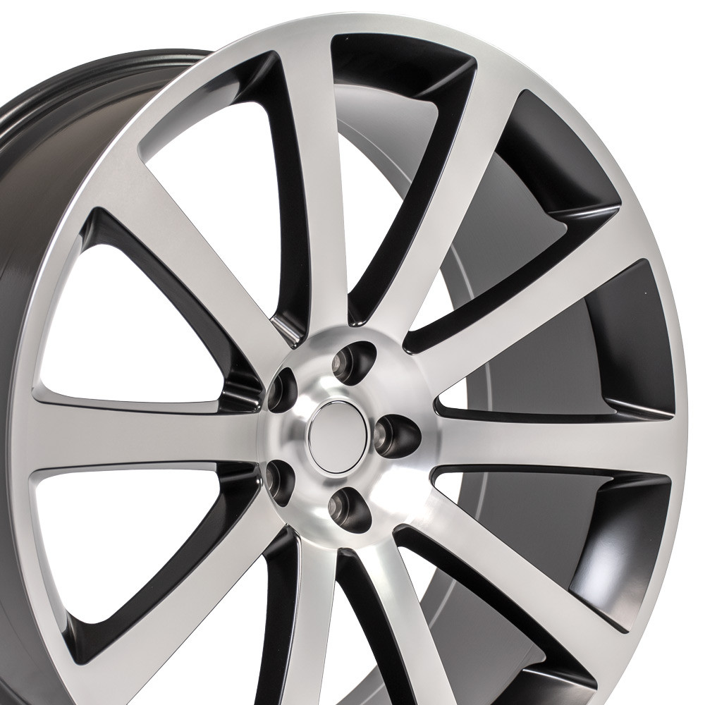OE Wheels Chrysler 300C SRT Replica Wheel - Satin Black Machined (22"x9" - 18mm Offset)
