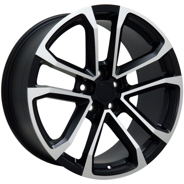 OE Wheels Camaro ZL1 Replica Wheel - Matte Black w/Machine Face 20x9.5" (40mm Offset)