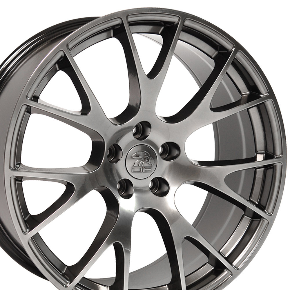 OE Wheels Dodge Hellcat Style Replica Wheel - Hyper Black (22"x9" - 18mm Offset)