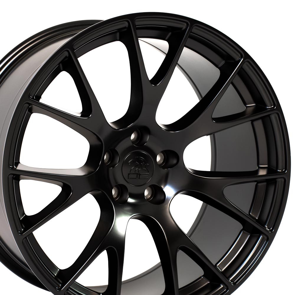 OE Wheels Dodge Hellcat Style Replica Wheel - Satin Black (20"x10" - 18mm Offset)