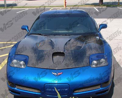 1997-2004 C5 Corvette Wings West Fuzion Carbon Fiber Hood
