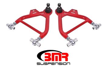 1994-2004 Ford Mustang BMR Suspension Lower Adjustable A-Arms - (Coilovers, Rod End, Standard ball joint)