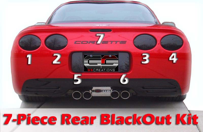 97-04 C5 Corvette GSCreations Rear Black Out Kit