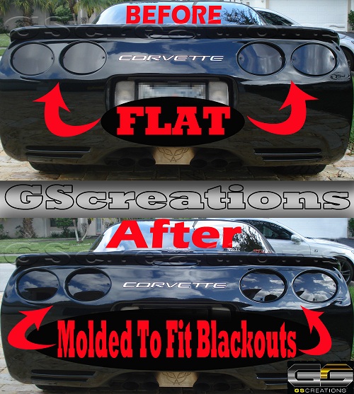 1997-2004 C5 Corvette GSCreations Molded Rear Blackouts