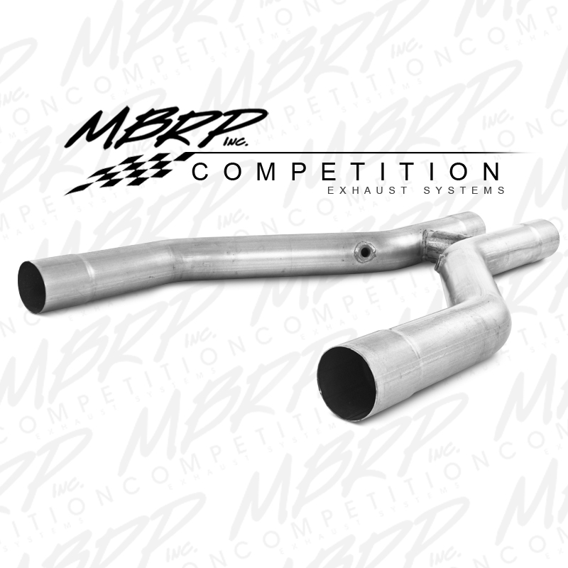 2011+ Ford Mustang GT/GT500 5.0L/5.4L V8 MBRP Performance Offroad H-Pipe (Use with MBRP Headers) - Aluminized Steel
