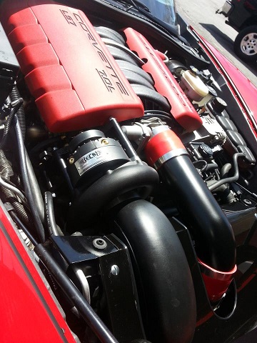 2010-2013 C6 LS3 Corvette Grand Sport Manual ECS Novi 1500 Supercharger Kit - Black