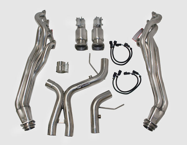 2005-2010 Ford Mustang GT Granatelli Motorsports 1 3/4" Long Tube Headers w/High Flow Cats