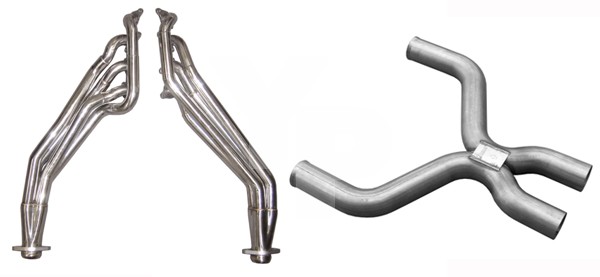 2011+ Ford Mustang GT 5.0L V8 Pypes 1 5/8" Stainless Long Tube Headers /w Offroad Xpipe