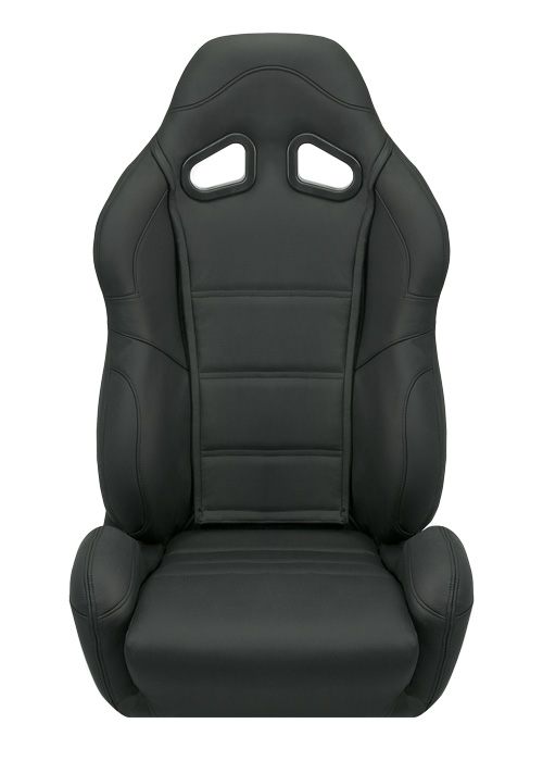 Corbeau CR1 Seats - Black Leather
