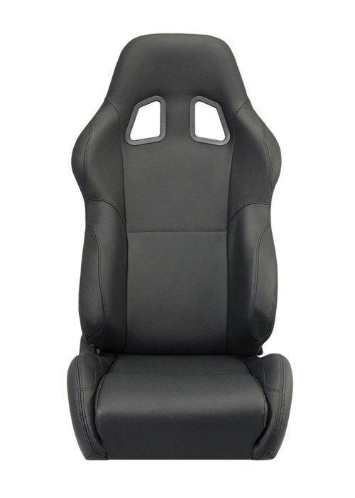 Corbeau A4 Seats - Black Leather