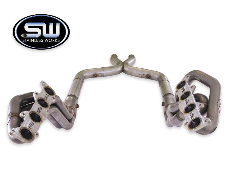 2011+ Ford Mustang GT 5.0L V8 Stainless Works Headers with 1 7/8" Primaries and 3" Offroad Xpipe