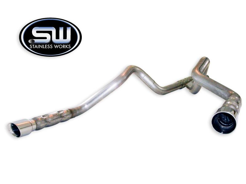 2011+ Ford Mustang GT 5.0L V8 Stainless Works 3" Dual Catback Exhaust - Retro Chambered