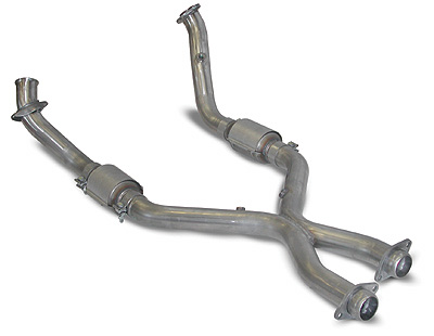 2005-2009 Ford Mustang GT SLP PowerFlow X-Pipe with Cats