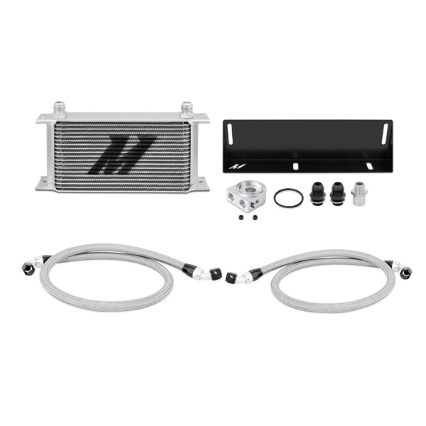 1979-1993 Ford Mustang 5.0L Mishimoto Performance Oil Cooler Kit - Silver