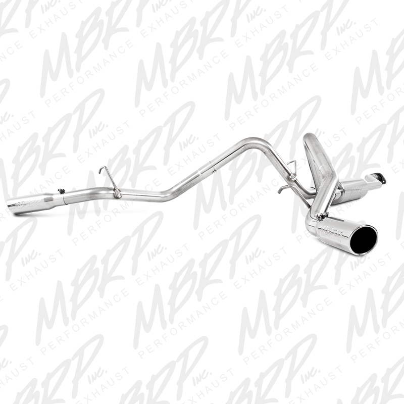 2003-2007 Chevy/GMC 1500 MBRP Performance T409 Stainless Catback Exhaust System w/Dual Split Side Exit Polished Tips