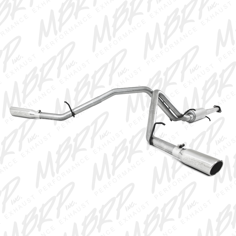 2007-2008 Chevy/GMC 1500 MBRP Performance Aluminum Catback Exhaust System w/Dual Split Side Exit Polished Tips