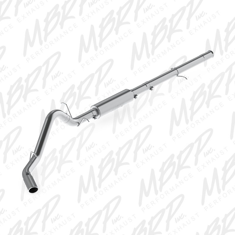 2014-2018 Chevy/GMC 1500 6.2L MBRP T409 Stainless 3.5" Catback Exhaust Kit w/Single Side Exit Tip - 1-Piece Driveshaft
