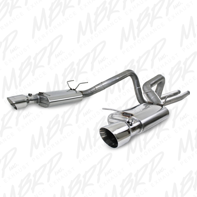 2011+ Ford Mustang GT500 5.4L V8 MBRP Performance Race Version Exhaust System - Aluminized Steel