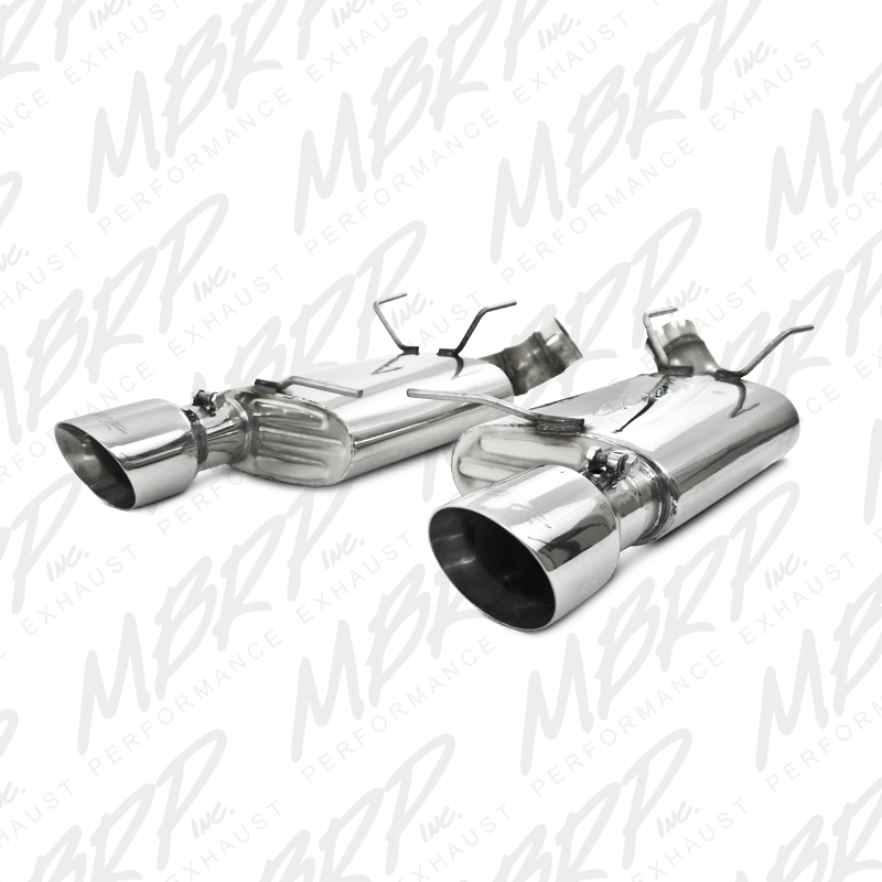 2011+ Ford Mustang GT 5.0L V8 MBRP Performance 3" Dual Muffler Axleback Exhaust - Stainless Steel