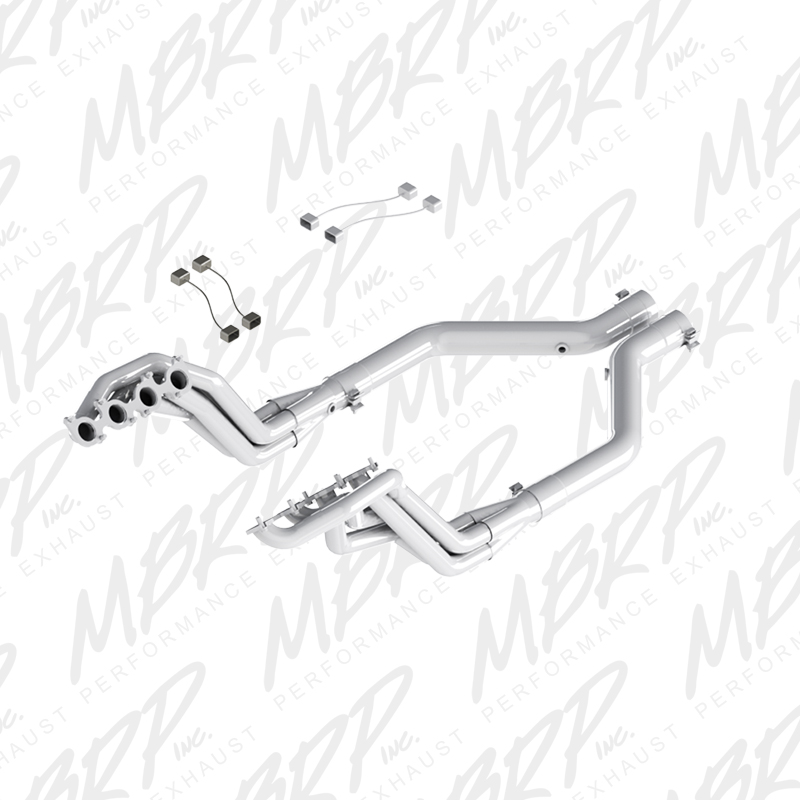 2015+ Ford Mustang GT 5.0L V8 MBRP Performance 1 7/8" Long Tube Headers w/Offroad Mid Section