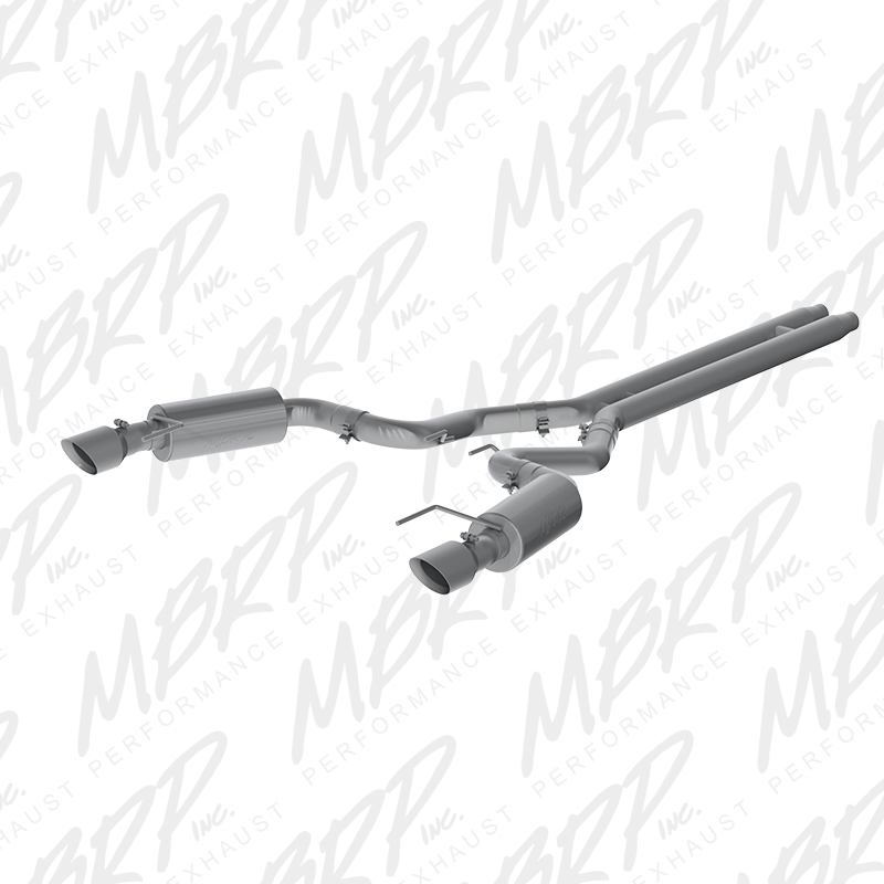 2015+ Ford Mustang GT Convertible MBRP Performance Aluminized 3" Catback Exhaust System - Street w/4.5" Tips