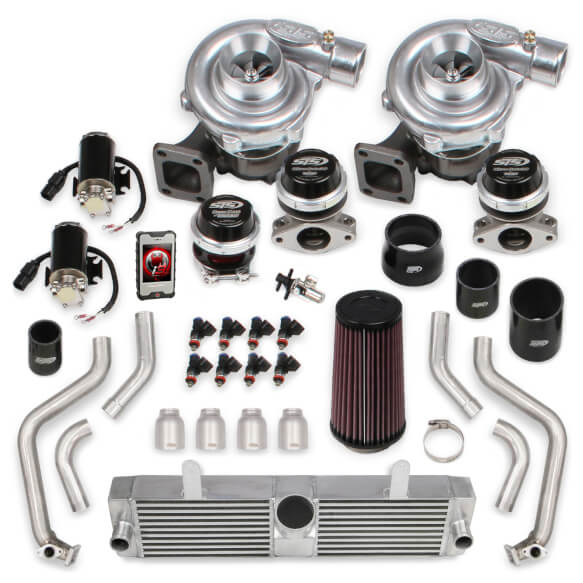 2005-2007 C6 Corvette LS2 STS Rear Mounted Twin Turbo System w/Tuner & Fuel Injectors (Tuning Kit)