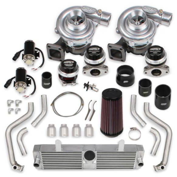 2010-2013 C6 Corvette Grand Sport STS Turbo Rear Mounted Twin Turbo System without tuner & fuel injectors (Standard Kit)