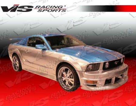 2005-2009 Ford Mustang Wings West Fiberglass Burn Out Side Skirts