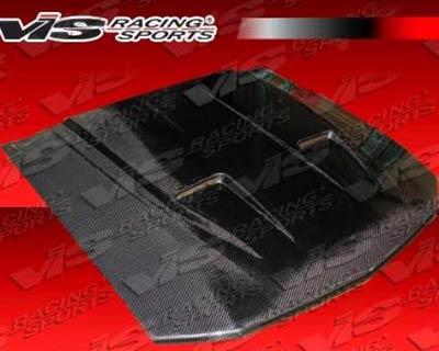 2005-2009 Ford Mustang Wings West Mach 1 Style Carbon Fiber Hood