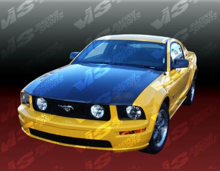 2005-2009 Ford Mustang Wings West OEM Style Carbon Fiber Hood