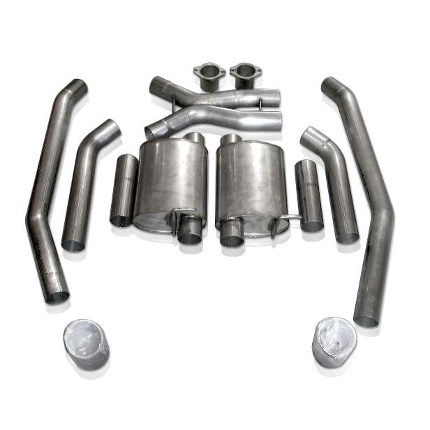 2005-06 Pontiac GTO Stainless Works Chambered Catback Exhaust System w/X-Pipe & Slash Tips