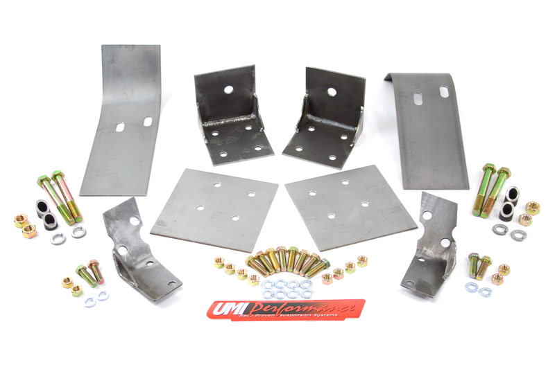 79-93 Ford Mustang UMI Performance Upper and Lower Control Arm Reinforcements - Complete Kit