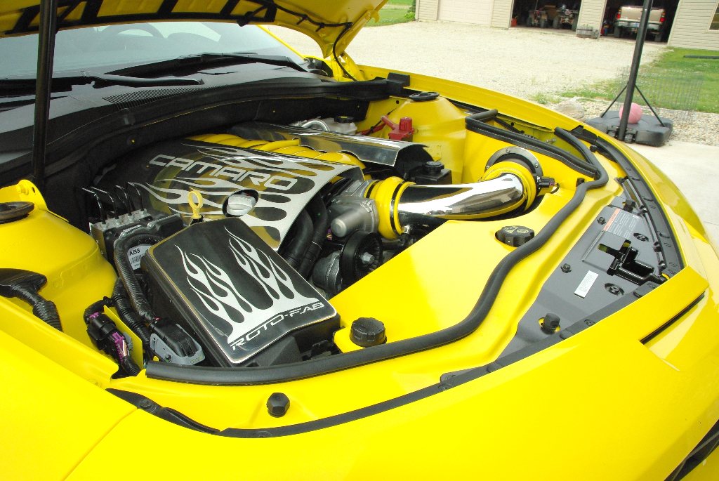 2010-2015 Camaro V8 Roto-Fab Aluminum Radiator Cover