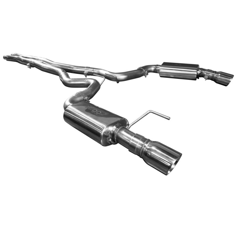 2015+ Ford Mustang GT 5.0L V8 Kooks OEM to 3" Cat Back Exhaust w/ X-Pipe & Polished Tips