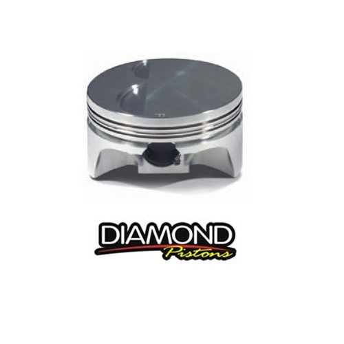 L92/LS3 Diamond Pistons Forged Flat Top w/-2cc Valve Reliefs, 4.070" Bore 4.000" Stroke (6.125" Rods)