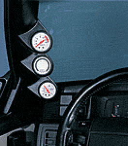 2005-2007 Ford Mustang Convertible Auto Meter Triple Pillar Gauge Pod