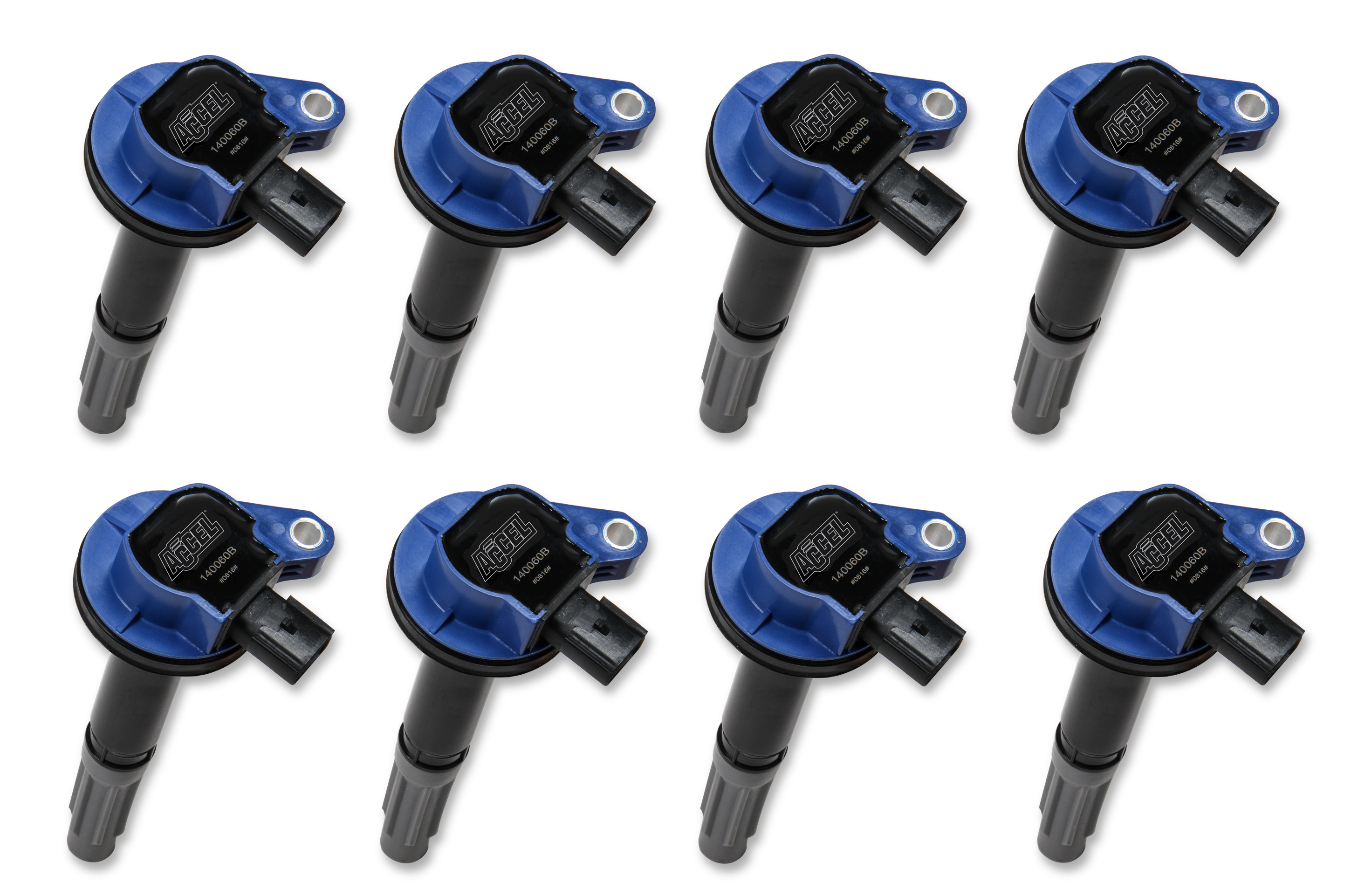 2011+ Ford 5.0L Coyote Engine Accel Blue Super Coil - Set of 8