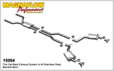 2010+ Camaro SS V8 Magnaflow Street Series Catback Exhaust System For Models w/Factory Ground Effects
