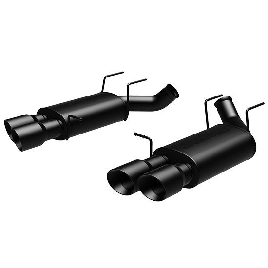 2013+ Ford Mustang Shelby GT500 Magnaflow Street Series Axle Back Exhaust System w/Black Polished Tips