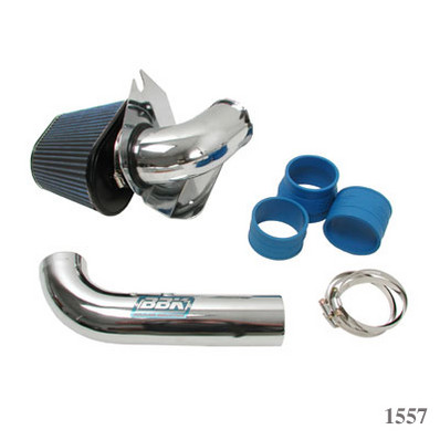 86-93 Ford Mustang 5.0L V8 BBK Performance Cold Air Intake - Chrome (Fenderwell Mount)