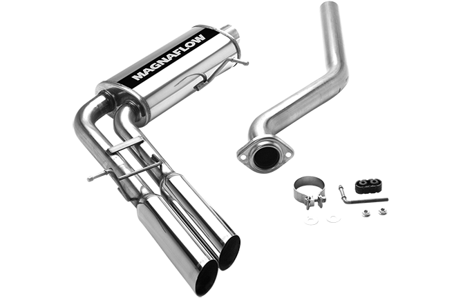 2003-2007 Chevy/GMC 1500 Magnaflow 3" Catback Exhaust System w/Dual Exit Rear Exhaust Tips(Before Passenger Rear Wheel) - EC/SB
