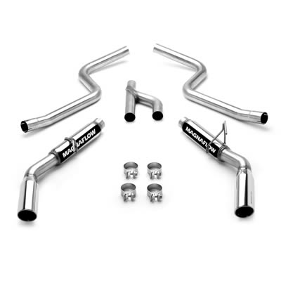 2005-2009 Ford Mustang V6 Magnaflow Complete Exhaust Kit (2.5" System) - Aggressive