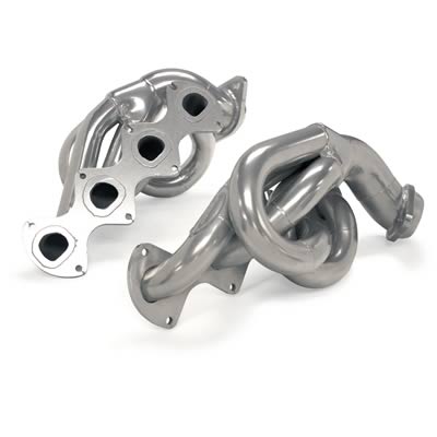 2005-2010 Ford Mustang GT V8 JBA Stainless Steel Cat4ward Headers (Silver Ceramic Coated)
