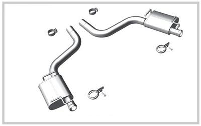 2011+ Dodge Challenger SRT8 6.4L Magnaflow Rear Axle Back Exhaust System (Re-Use Stock Tips)