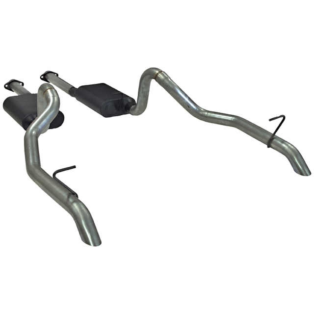 1987-1993 Ford Mustang GT Flowmaster American Thunder Aluminized Exhaust System - Rear Dumps