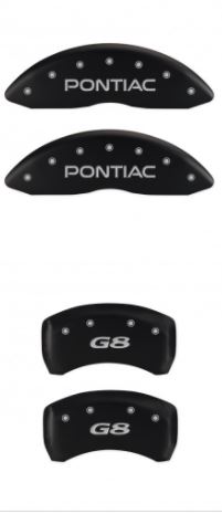 2008-2009 Pontiac G8 GT Matte Black Pontiac/G8 MGP Caliper Covers
