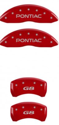 2008-2009 Pontiac G8 GT Red Pontiac/G8 MGP Caliper Covers