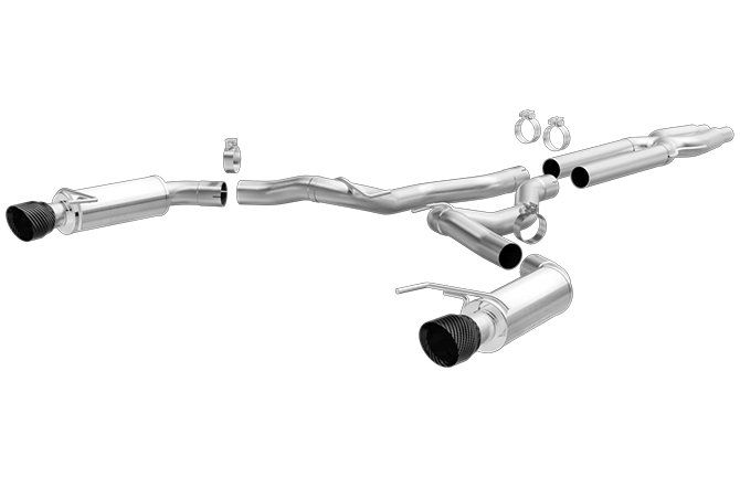 2015+ Ford Mustang GT 5.0L V8 Magnaflow Competition Series Catback Exhaust System w/Carbon Fiber Tips